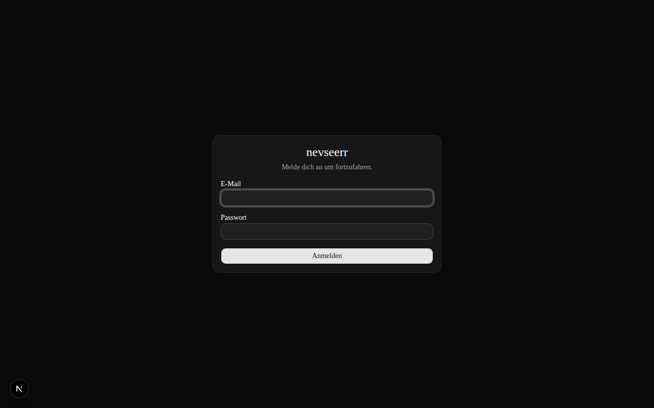 NevSeerr Login